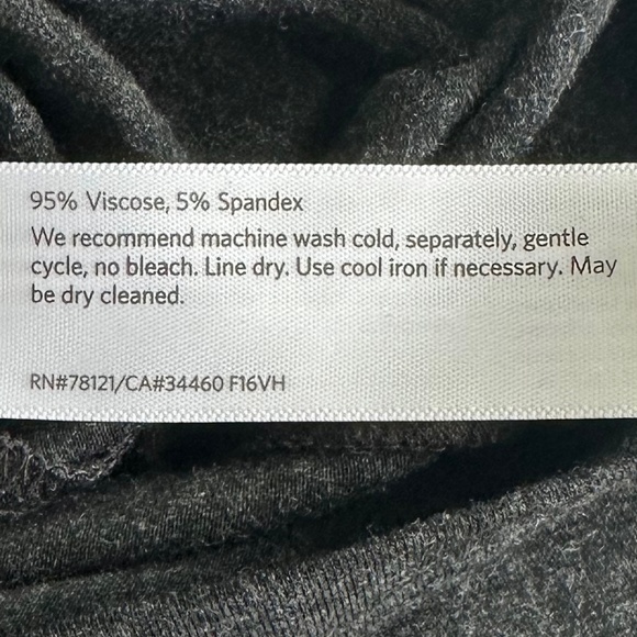 Eileen Fisher Stretch Jersey Long Sleeve Top Charcoal Med Casual Cozy Soft NWT - Picture 9 of 12